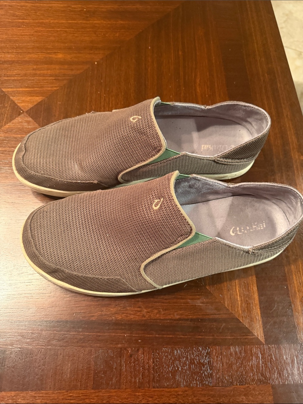 Casual Olukei Men's Slip-On Sneakers - Taupe size 14 - Picture 3 of 8
